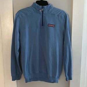 Light blue vineyard vines quarter zip